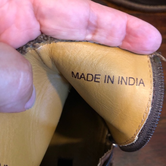 Men’s Red Tape Brown Leather Zip Up Boots/ Size 9 - Picture 12 of 15